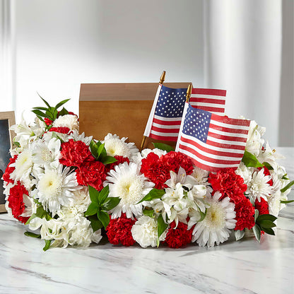 Spirit of Patriotism Cremation Adornment – PAULINE'S BLOOMERS, Brunswick ME