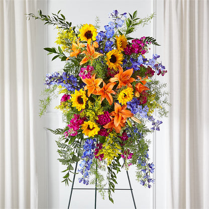 Sunlit Memories Standing Spray (Standard) – PAULINE'S BLOOMERS, Brunswick ME