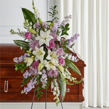 Grateful Hearts Standing Spray – PAULINE'S BLOOMERS, Brunswick ME