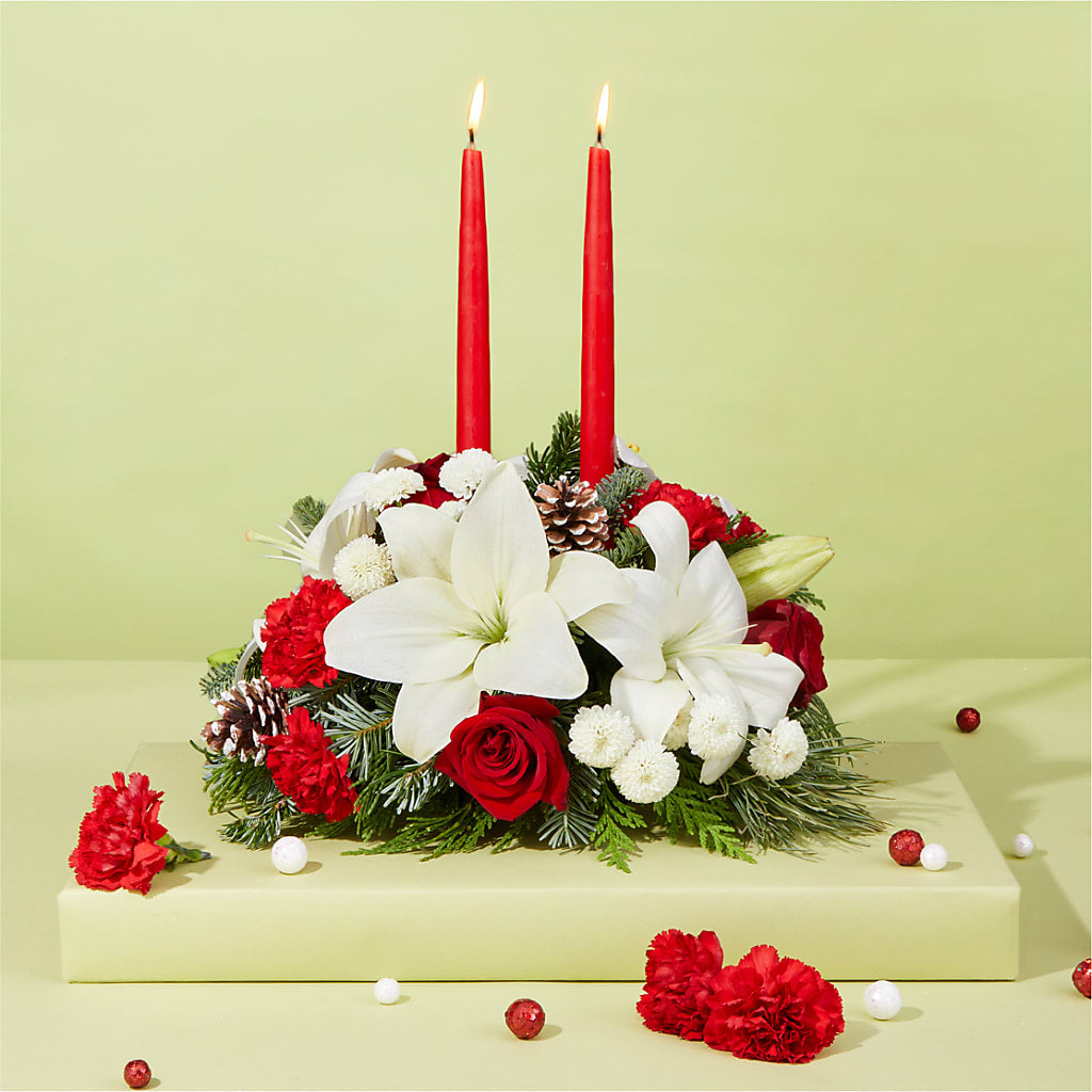 Seasonal Festivities Centerpiece – PAULINE'S BLOOMERS, Brunswick ME
