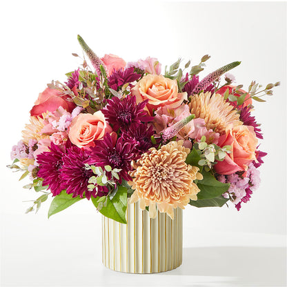Berry Cobbler Bouquet with Ivory Vase – PAULINE'S BLOOMERS, Brunswick ME