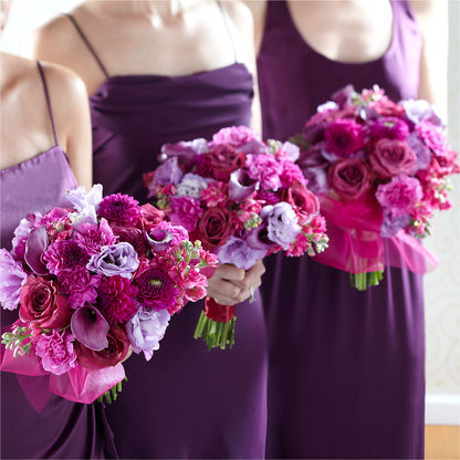 Bridesmaid's Garden Bouquet – PAULINE'S BLOOMERS, Brunswick ME