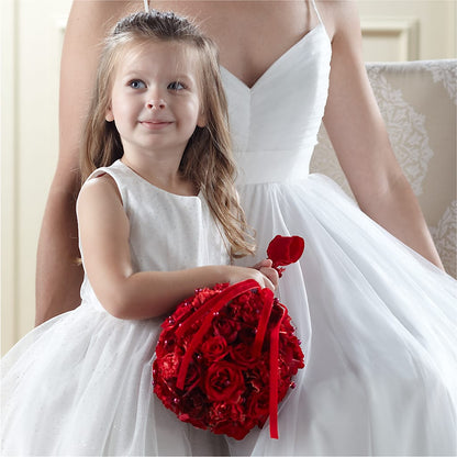 Pure at Heart Flower Girl Arrangement – PAULINE'S BLOOMERS, Brunswick ME